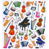 Music Instrument Stickers