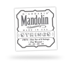D'Addario FW74 Flatwound Mandolin Strings .011-.036