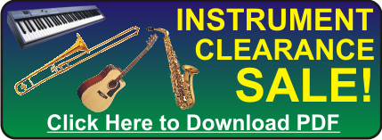 2011 Instrument Clearance Sale at Groth Music