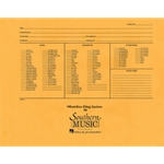 Band and Orchestra Filing Envelope
