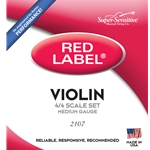 Super-Sensitive Red Label 4/4 Scale Violin String Set, Plain E