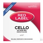 Super-Sensitive Red Label 4/4 Size Cello String Set