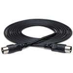 Hosa MIDI Cable 5-pin DIN to Same - Black, 10ft