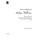 5 Canons Op. 16 - Soprano, Clarinet in A, and Bass Clarinet