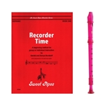 Candy Apple 2-pc Purple Recorder & Recorder Time Book