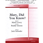 Mary, Did You Know? - Medium Voice and Piano
