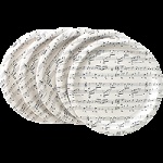 Sheet Music Paper Plates