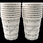 Sheet Music Paper Cups