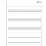 Music Staff Paper Wipe-off Charts