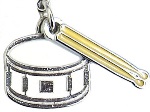 Charm/Zipper Pull - Snare Drum