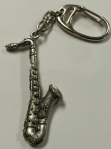 Pewter Saxophone Key Ring