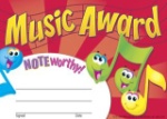 Noteworthy Award Certificates (5.5 In. x 8.5 In.)