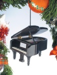 Grand Piano Ornament - Black