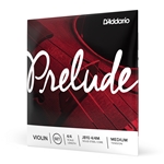 D'Addario Prelude 4/4 Scale Violin String Set, Medium Tension