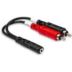 Hosa Stereo Breakout Cable 3.5 mm TRSF to Dual RCA