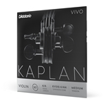 D'Addario Kaplan Vivo 4/4 Scale Violin String Set, Medium Tension