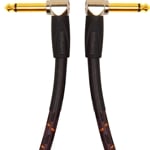 Roland Gold Series Patch/Pedal Cable - Right-angle 1/4-inch Connectors, 1 ft