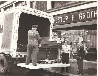 Delivering a piano