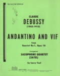 Andantino et Vif (from String Quartet No. 1, Op. 10) - Sax Quartet SATB