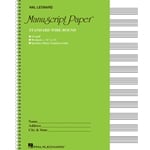 Manuscript Paper: 12-Staff, Wire-Bound (Green)