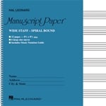 Manuscript Paper: Wide Staff, Small Spiral-Bound