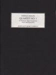 Quartet No. 1 - Trumpet, Tenor Sax, Piano and Percussion (Score)