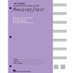 Manuscript Paper: Bass Guitar Tablature