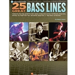 25 Great Bass Lines - Bass Guitar Book with Online Audio