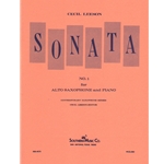 Sonata No. 1 - Alto Sax and Piano