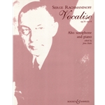 Vocalise Op. 34, No. 14 - Alto Sax and Piano