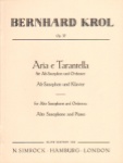 Aria and Tarantella, Op. 37 - Alto Sax and Piano