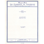 Allegro from Flute Sonata No. 1 - Alto Sax and Piano