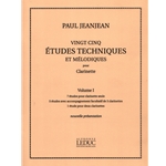 25 Technical and Melodious Studies, Vol. 1 - Clarinet