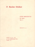 4 Impromptus, Op. 17 - Piano