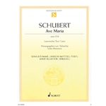 Ave Maria Op. 52, No. 6 - Voice and Piano in 3 Keys (Bb, Ab, G)
