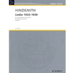 Lieder 1933-1939 - High Voice and Piano