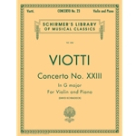 Concerto No. 23 in G Major - Violin and Piano