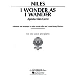 I Wonder as I Wander - Low Voice (in G Minor) and Piano