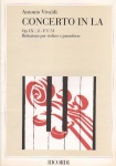 Concerto in A Major, Op. 9, No. 2 - Violin and Piano
