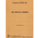 6 Pieces Variees - Flute and Piano