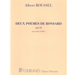 2 Poemes de Ronsard, Op. 26 - Voice and Flute