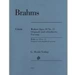 Waltz Op. 39 No. 15 (Original and Simplified versions) - Piano Solo