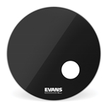 Evans EQ3 Resonant Black Bass Drum Head, 20 Inch