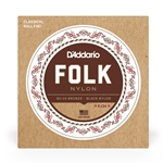 D'Addario EJ34 Normal Tension Ball End, 80/20 Bronze/Black Nylon, Folk Nylon Classical Guitar Strings