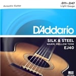 D'Addario EJ40 Silk & Steel Light (.011-.047) Gauge Acoustic Guitar Strings