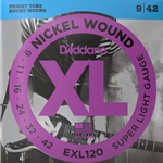 D'Addario EXL120 Nickel Wound Super Light (.009-.042) Electric Guitar Strings