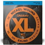 D'Addario XL Nickel Wound, Long Scale, 50-105 Medium Electric Bass Strings