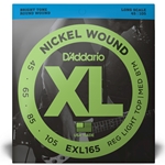 D'Addario XL Nickel Wound, Long Scale, 45-105 Light Top/Medium Bottom Electric Bass Strings