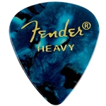 Fender Premium Celluloid Picks, 351 Shape - Heavy, Ocean Turquoise, 12-Pack