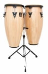 LP Aspire LPA646-AW 10 & 11 Conga Set with Stand (Natural/Black)